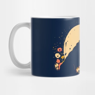 Women's Golden Retriever Lover Dog Owner Wildflower art Mug